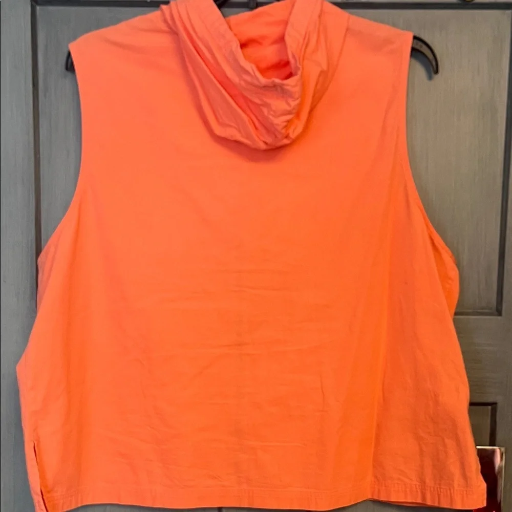 Susan Bristol 100% Cotton Hooded Vest w Full Zipper Closure